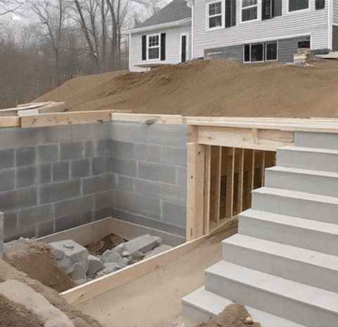 Basement Walkout Construction