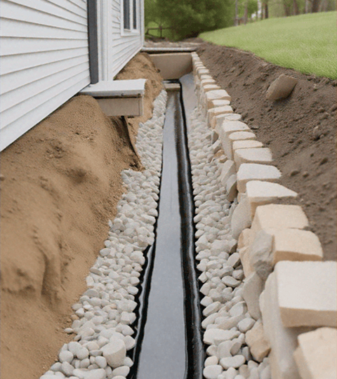 French Drain Installation