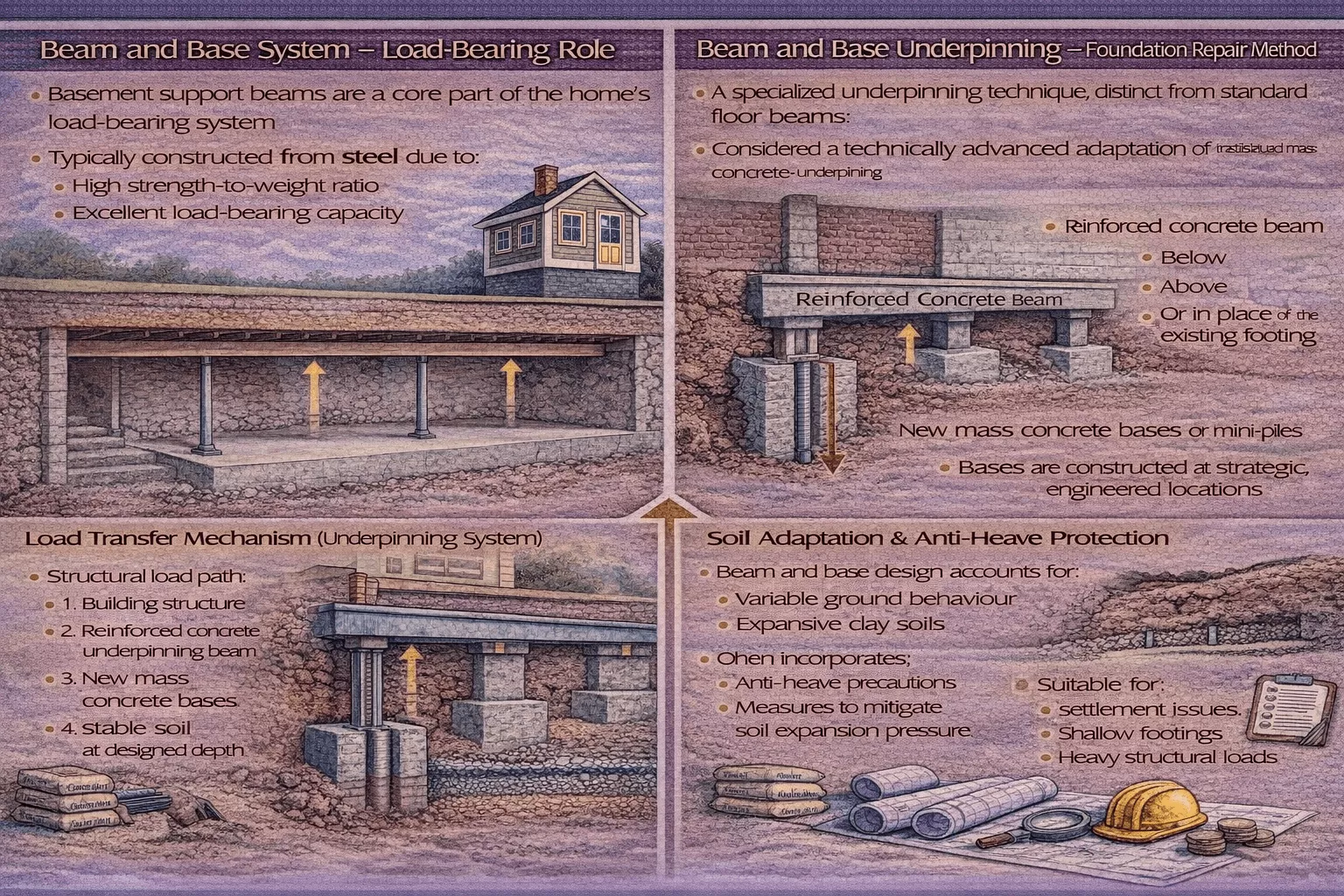 How Does Beam and Base Strengthen a Basement