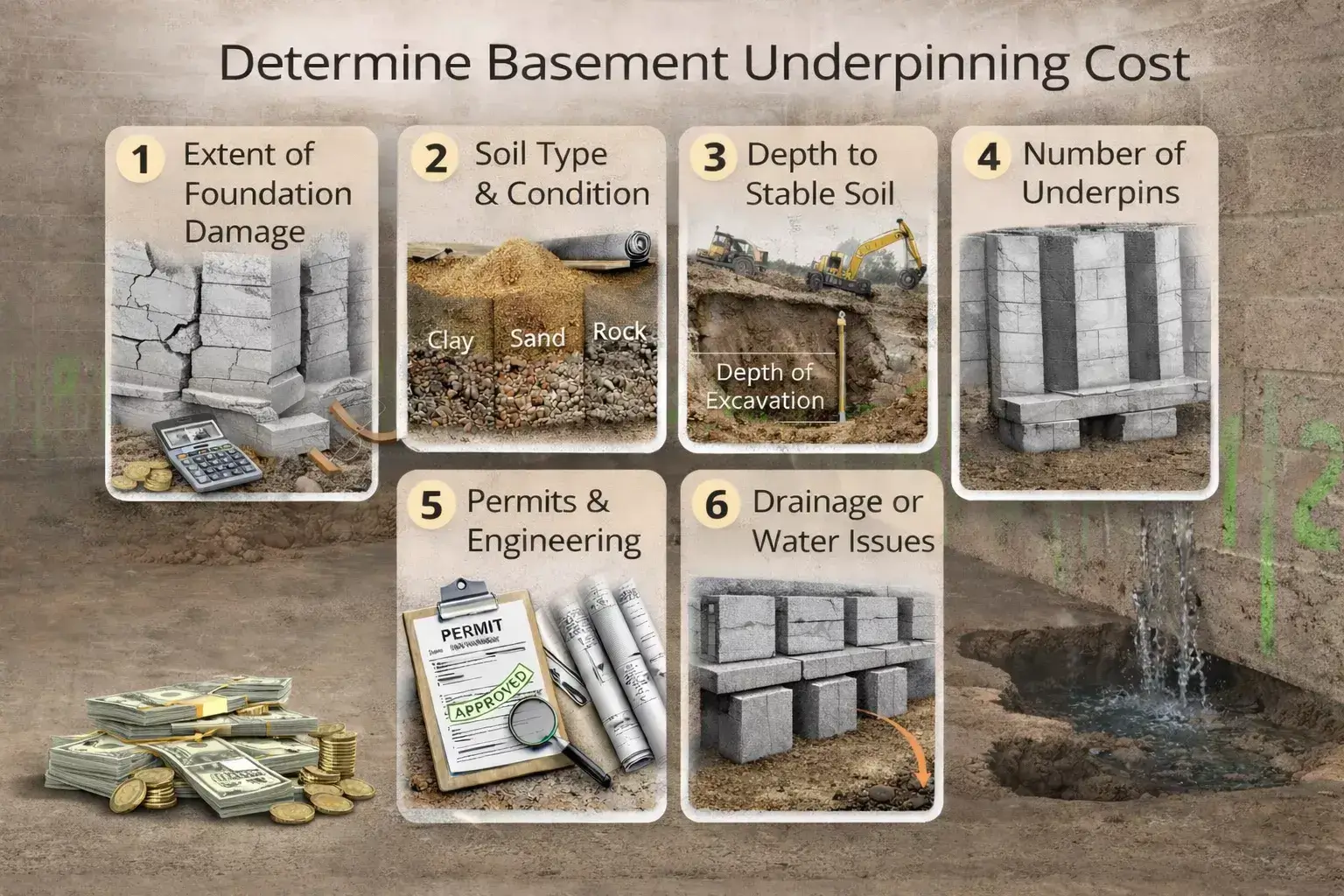 What Factors Determine Basement Underpinning Cost?