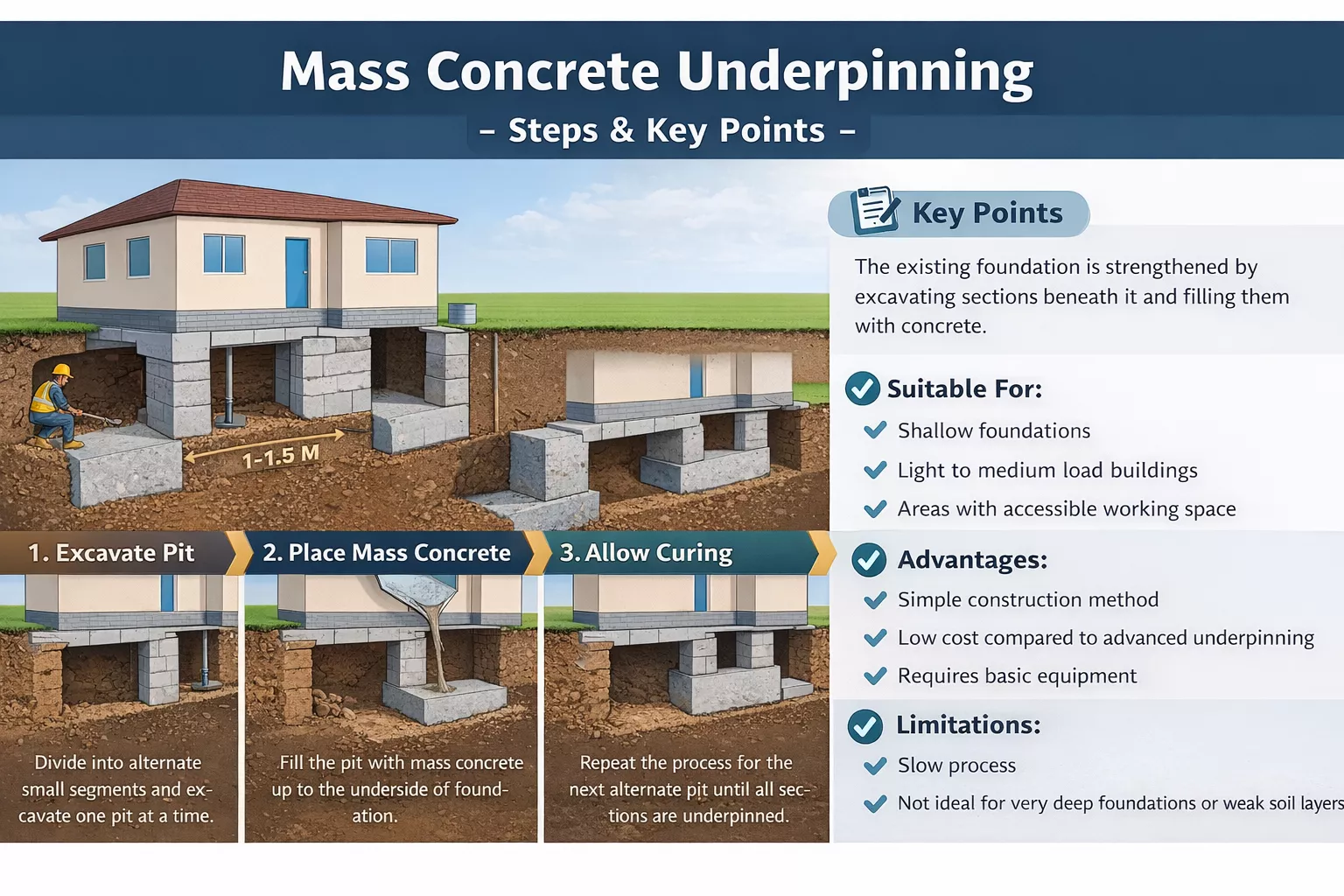 Mass Concrete Underpinning