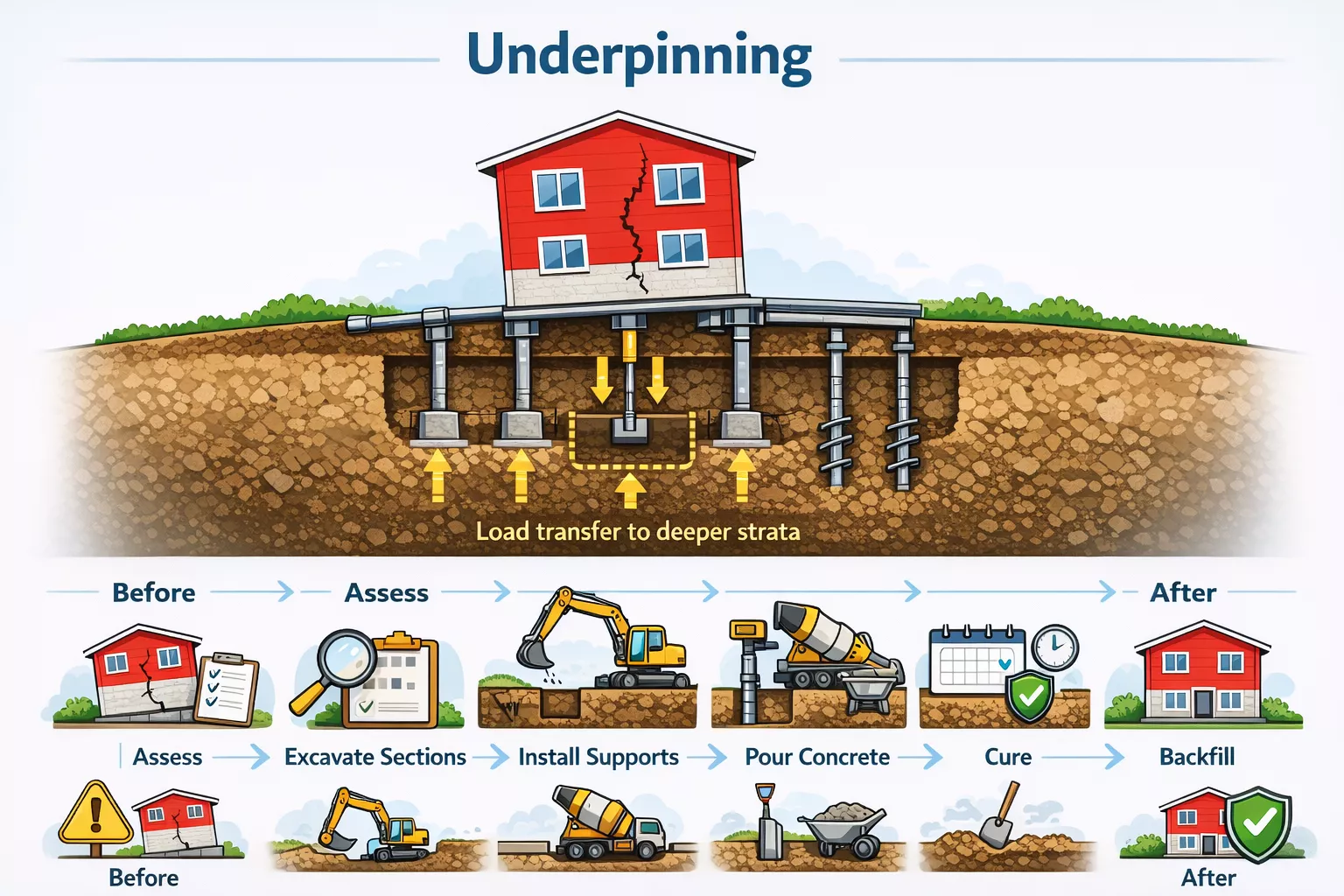 Underpinning: Meaning, Methods, Process, Cost and Contractors